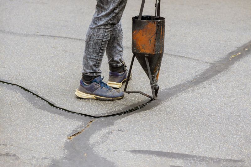 Hot Tar Driveway Sealing